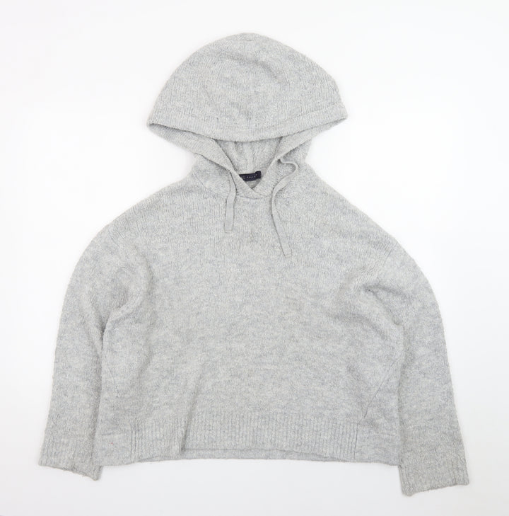 Marks and Spencer Women’s Grey Hooded Knit Jumper Size M
