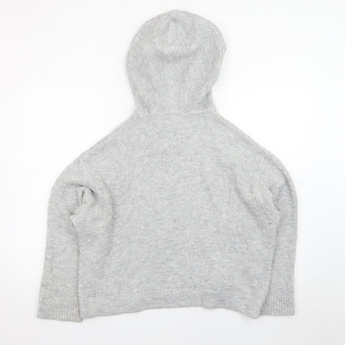 Marks and Spencer Women’s Grey Hooded Knit Jumper Size M