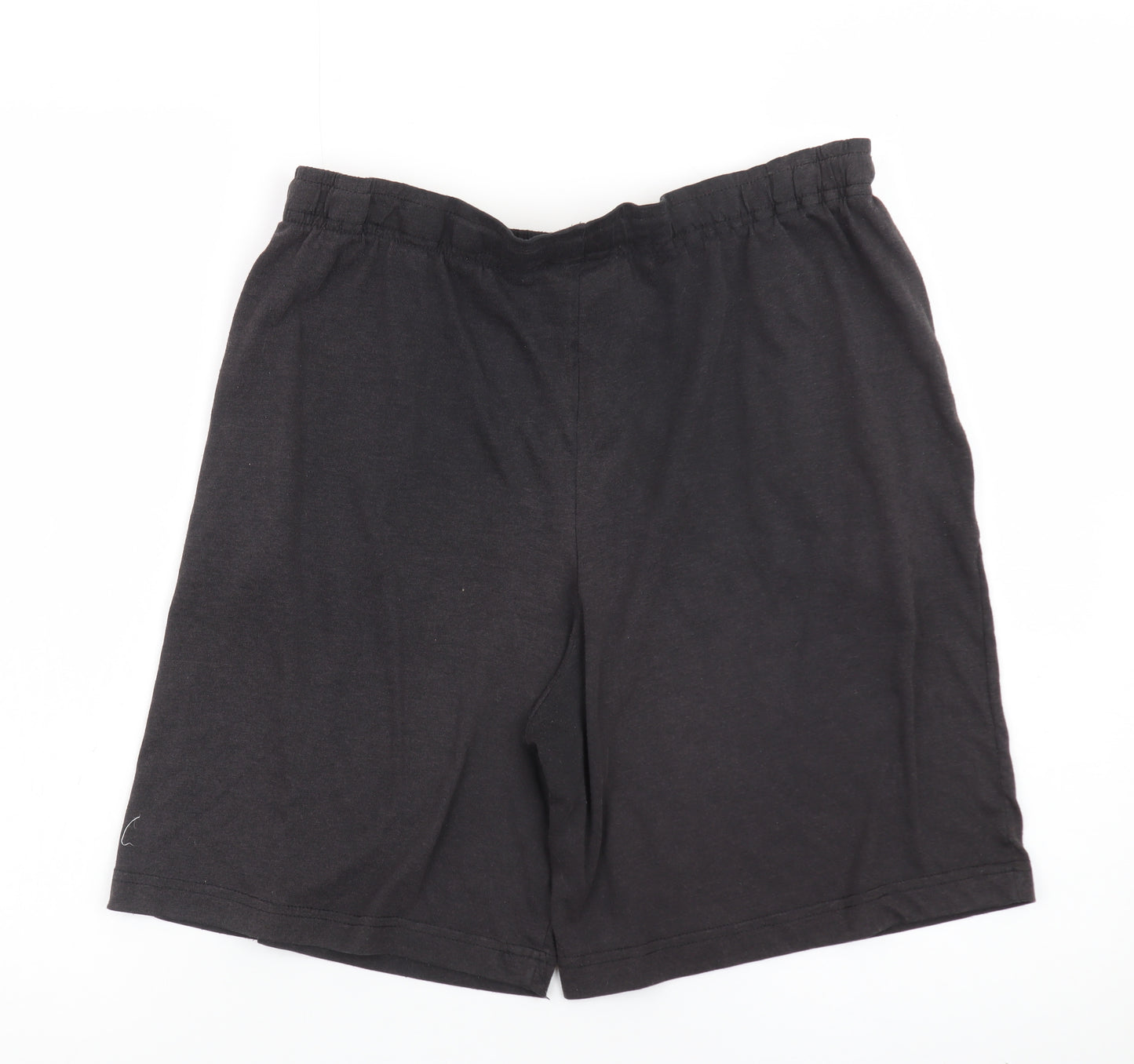 Slazenger Men's Black 2XL Sweat Shorts with Logo and Pockets