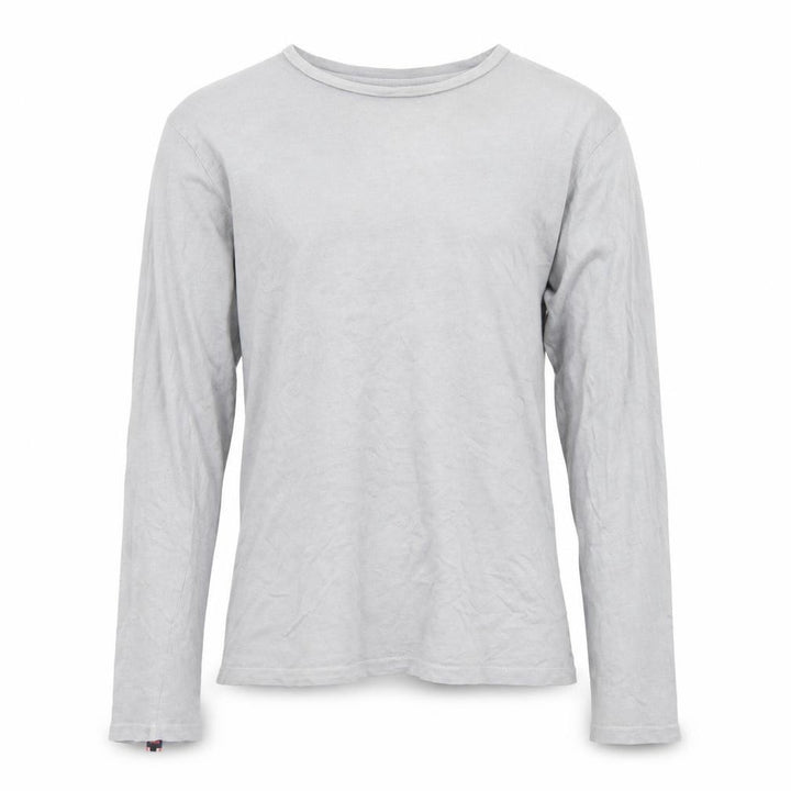 Superdry Men's Grey Long Sleeve Crew Neck Cotton T-Shirt S