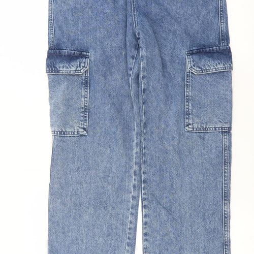 Savida Women’s Blue Cargo Denim Jeans Size 10 Regular Fit