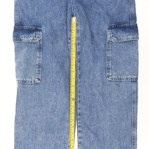 Savida Women’s Blue Cargo Denim Jeans Size 10 Regular Fit