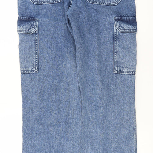 Savida Women’s Blue Cargo Denim Jeans Size 10 Regular Fit