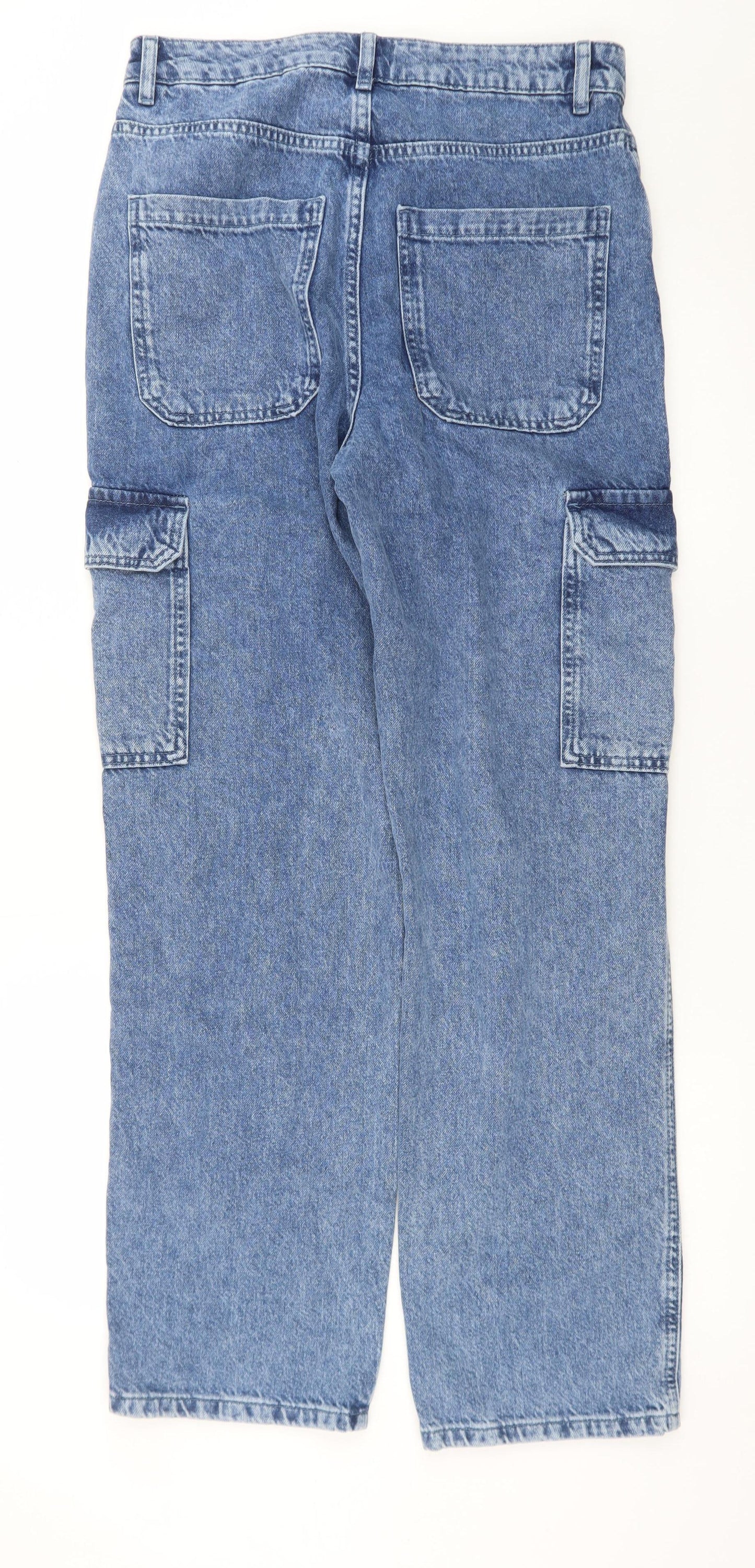 Savida Women’s Blue Cargo Denim Jeans Size 10 Regular Fit