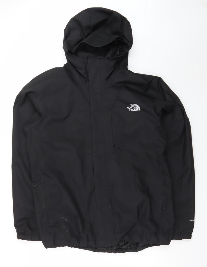 The North Face Men's Black XL Waterproof Hooded Rain Jacket