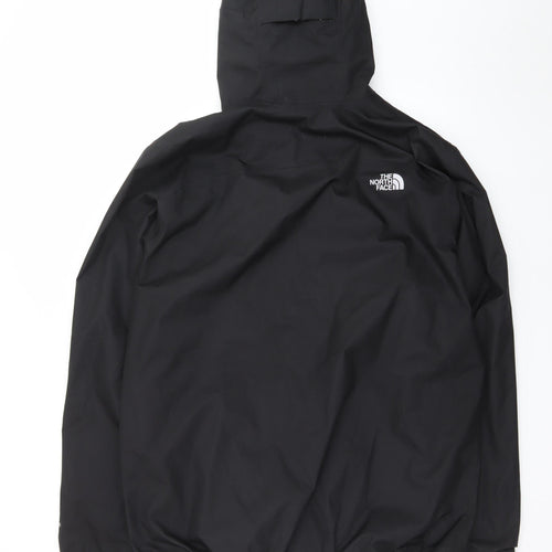 The North Face Men's Black XL Waterproof Hooded Rain Jacket