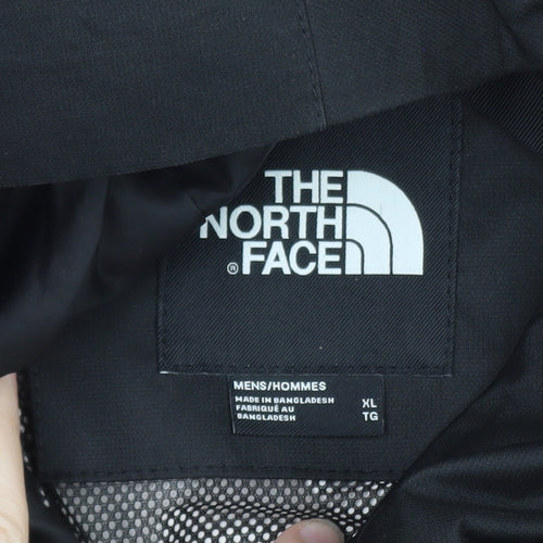 The North Face Men's Black XL Waterproof Hooded Rain Jacket
