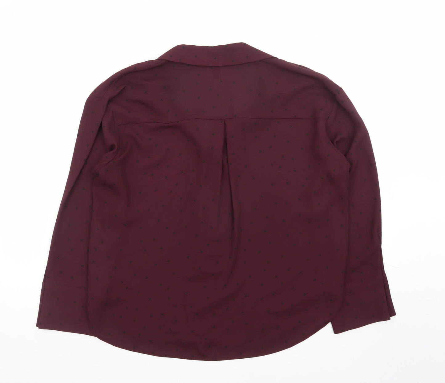 New Look Women’s Red Polka Dot Petite Blouse UK 12 Size