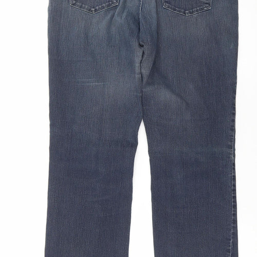 Levi's Women's Blue Straight Jeans Size 14 W32 L30 Stretch Denim