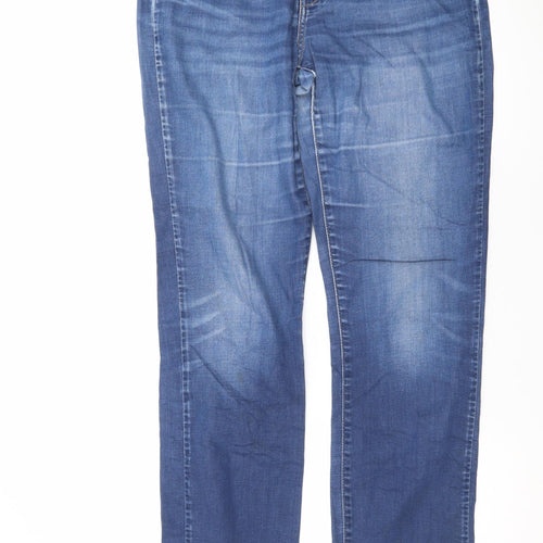 Levi's Women's Blue Straight Leg Denim Jeans Size 14 Regular