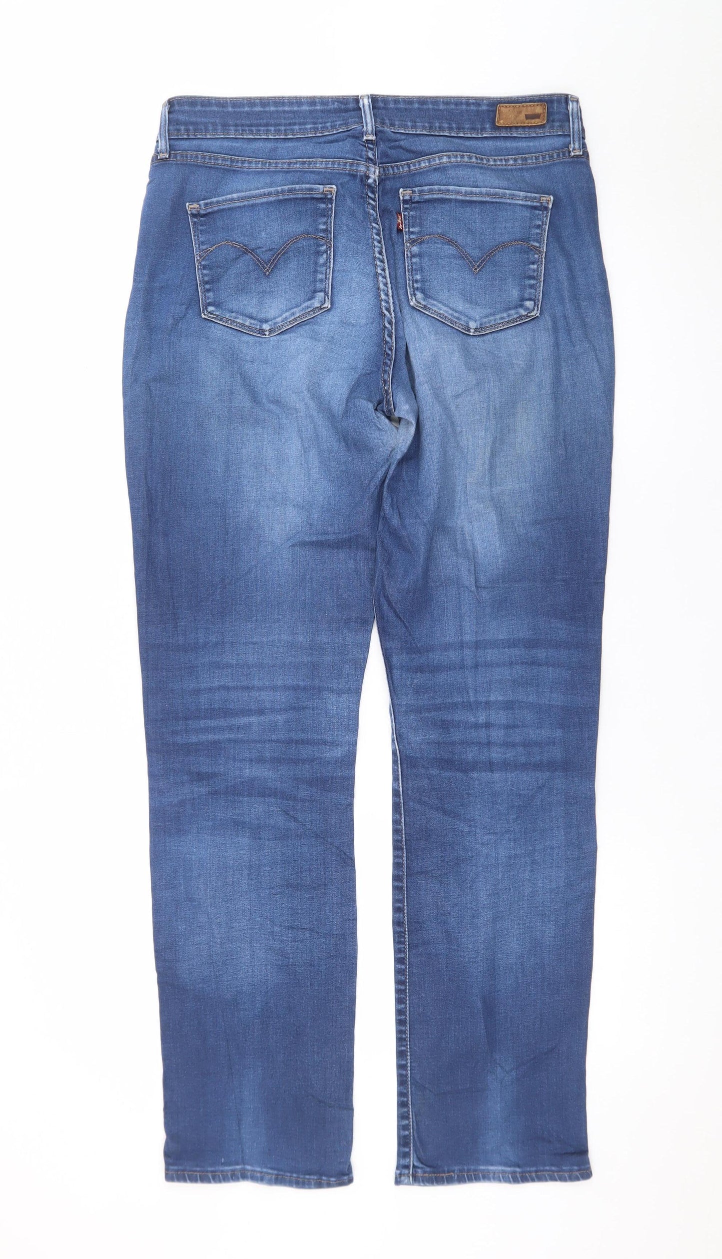 Levi's Women's Blue Straight Leg Denim Jeans Size 14 Regular