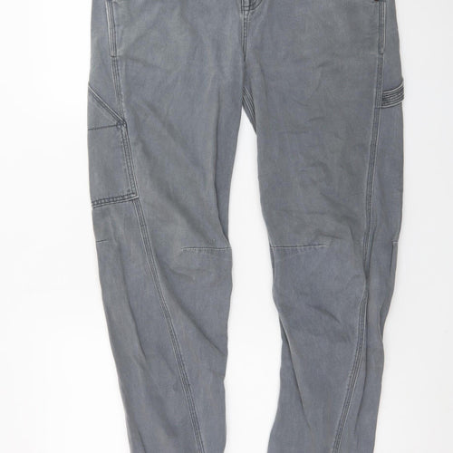 River Island Men’s Grey Straight Jeans 32W 32L Denim Cargo Style