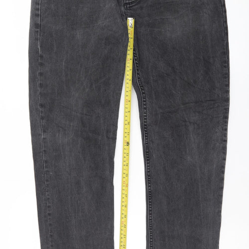 Burton Menswear Men's Grey Slim Fit Straight Jeans 32R