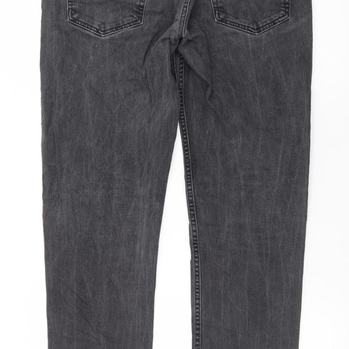 Burton Menswear Men's Grey Slim Fit Straight Jeans 32R