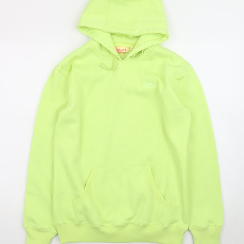 Lonsdale Unisex Green Pullover Hoodie Size 14 Fleece Regular Fit
