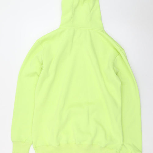 Lonsdale Unisex Green Pullover Hoodie Size 14 Fleece Regular Fit