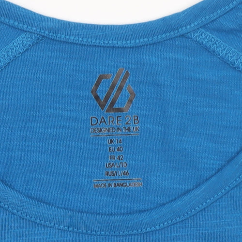 Dare 2B Womens Blue Basic Moisture Wicking T-Shirt UK 14
