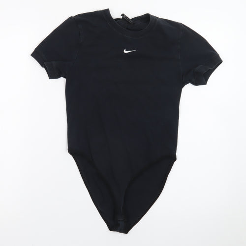 Nike Women's Black Slim Fit Bodysuit T-Shirt Size S