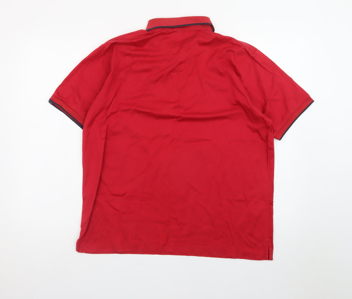Cutter & Buck Red Cotton Men's L Polo Shirt Classic Fit