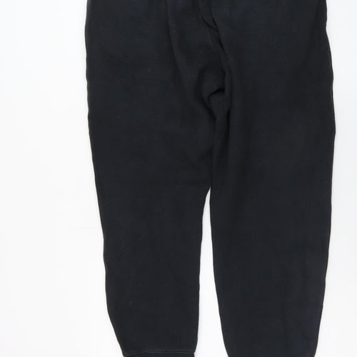 Nike Men's Black Jogger Sweatpants L Regular Fit Fleece Trousers