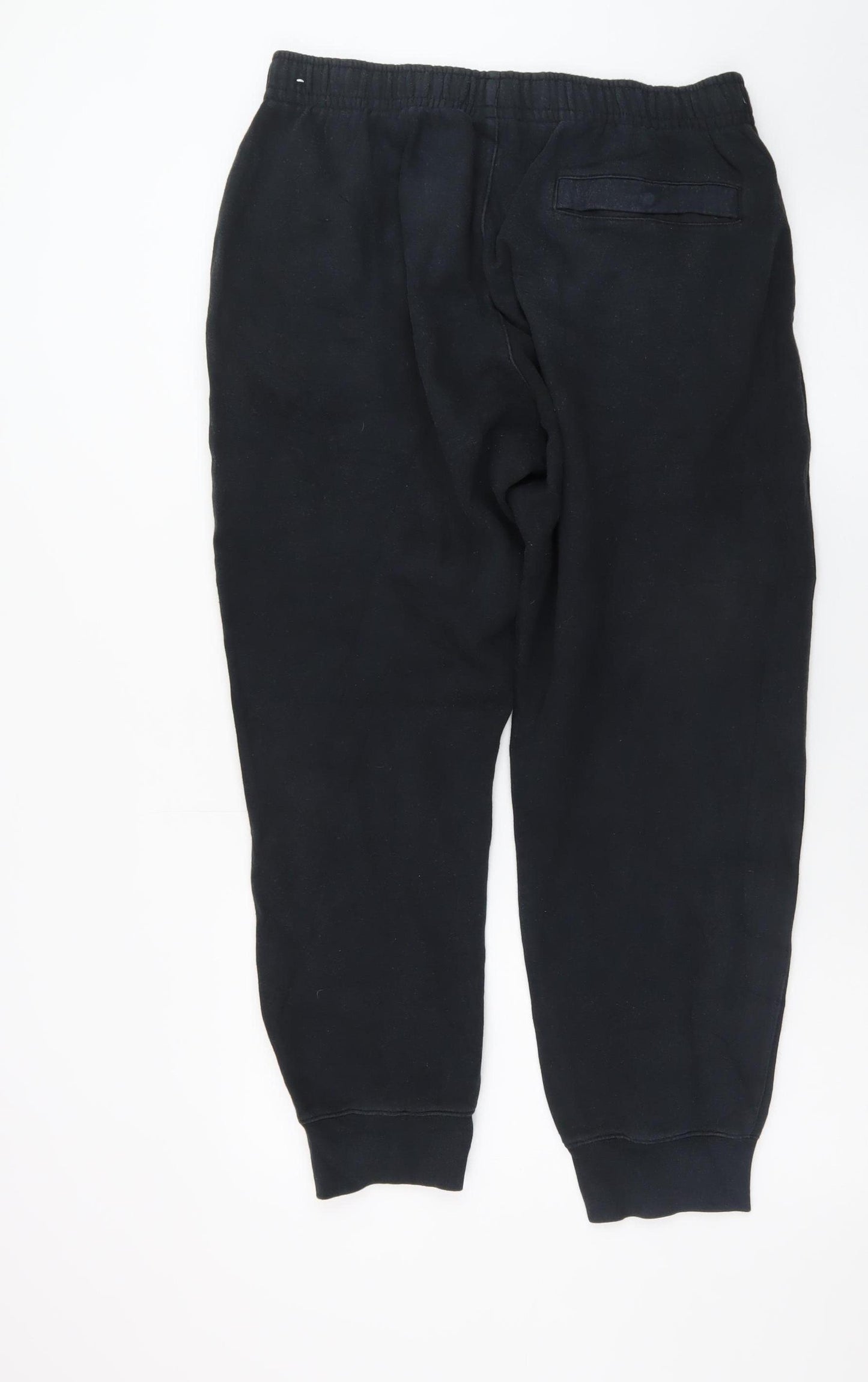 Nike Men's Black Jogger Sweatpants L Regular Fit Fleece Trousers
