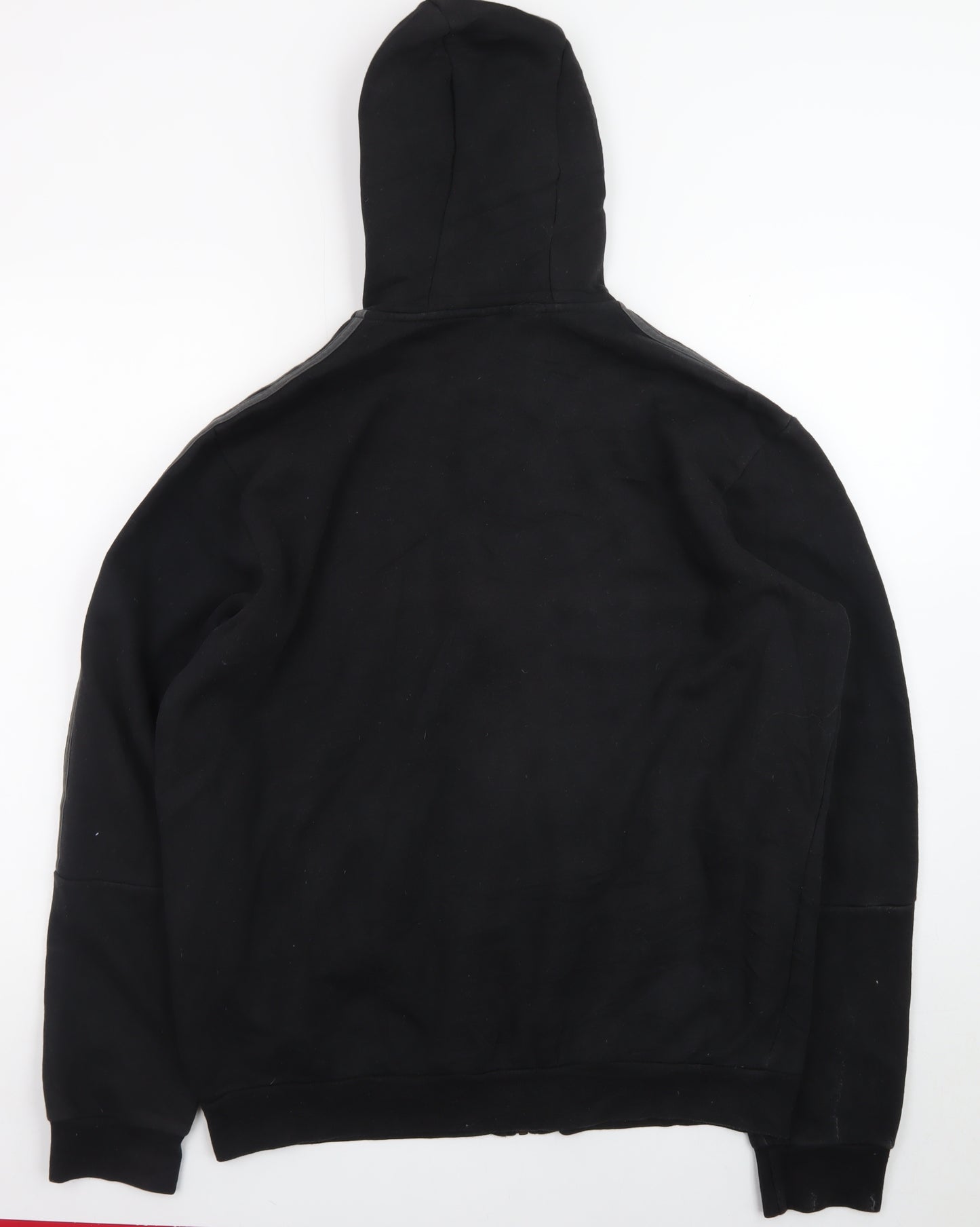 Adidas Men's Black Full Zip Hoodie L Sports Fleece Jacket