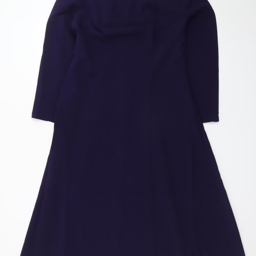 Hobbs Women’s Blue Long Sleeve A-Line Dress Size 12