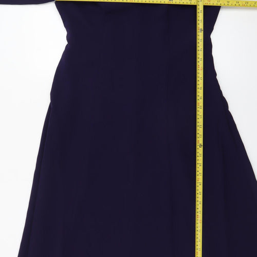 Hobbs Women’s Blue Long Sleeve A-Line Dress Size 12