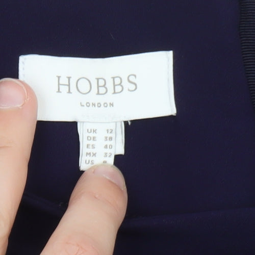 Hobbs Women’s Blue Long Sleeve A-Line Dress Size 12