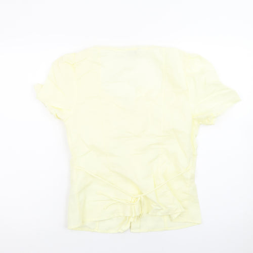 Marks and Spencer Womens Yellow Short Sleeve Blouse Size 12