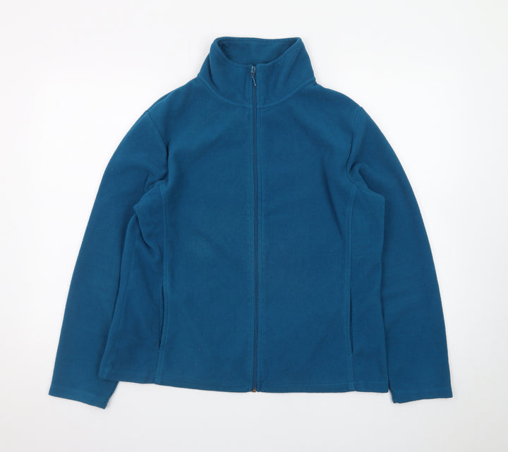 Yessica Unisex Blue Fleece Full Zip Jacket L Lightweight