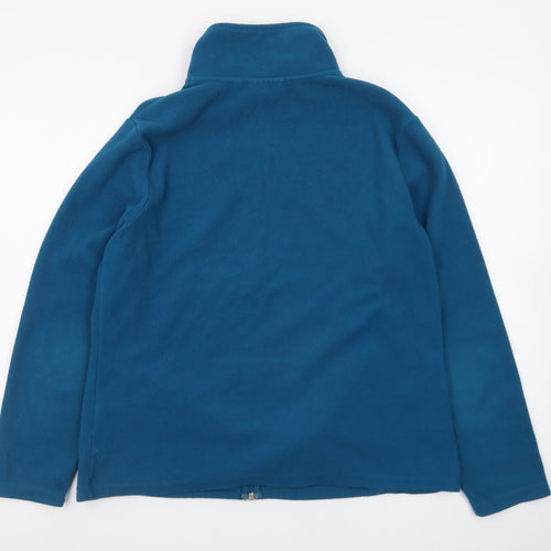 Yessica Unisex Blue Fleece Full Zip Jacket L Lightweight