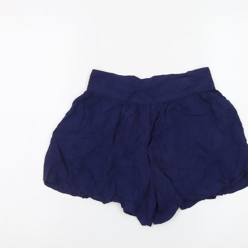 Next Women’s Blue Culotte Shorts Size 8 Lightweight Viscose