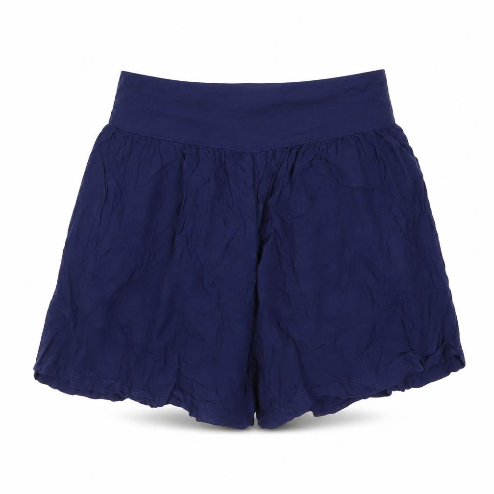 Front view of Next Women’s Blue Culotte Shorts, size UK 8, Lightweight Viscose