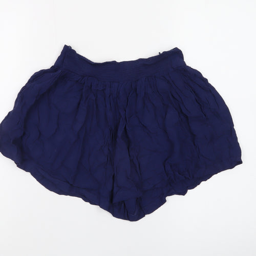 Next Women’s Blue Culotte Shorts Size 8 Lightweight Viscose