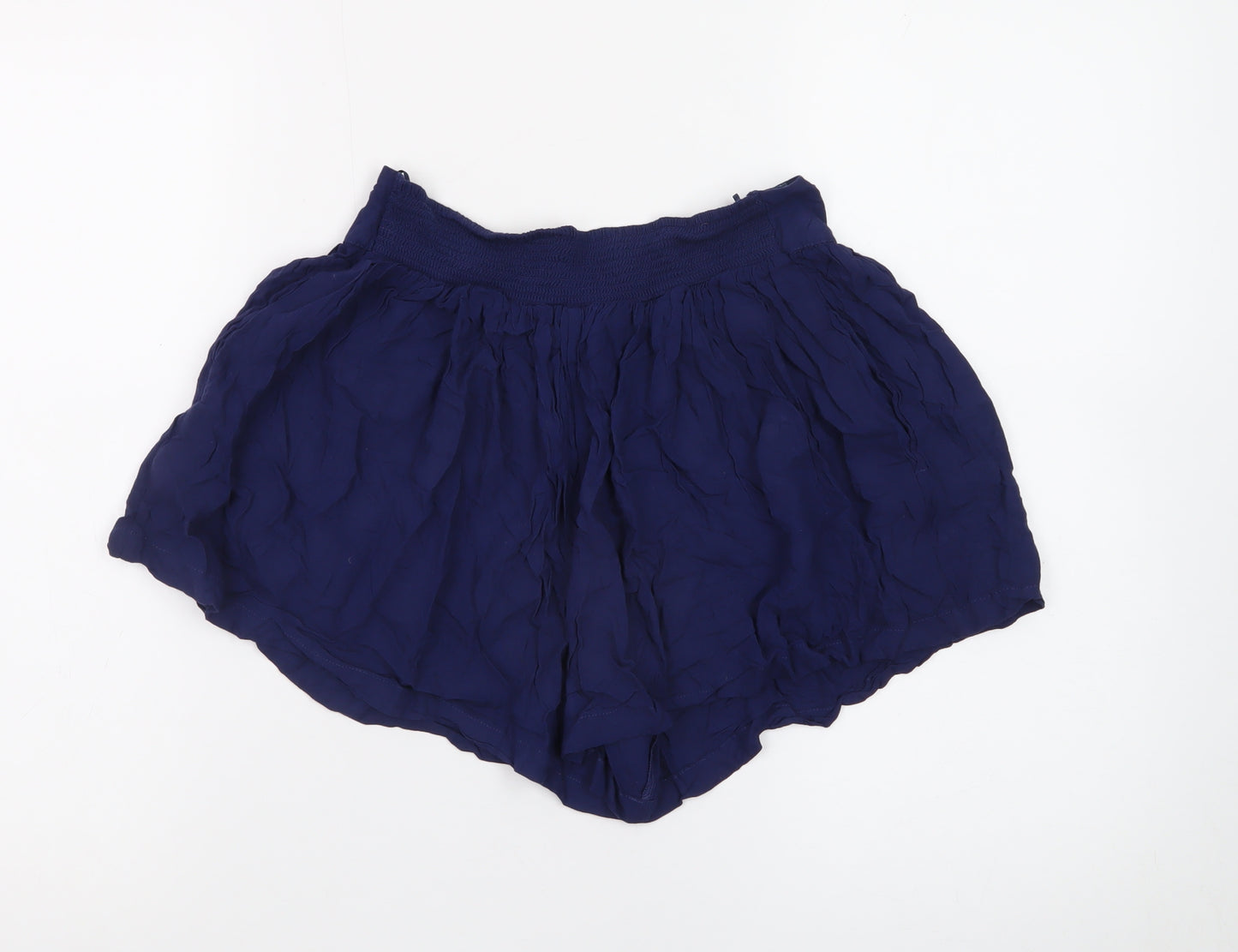 Next Women’s Blue Culotte Shorts Size 8 Lightweight Viscose