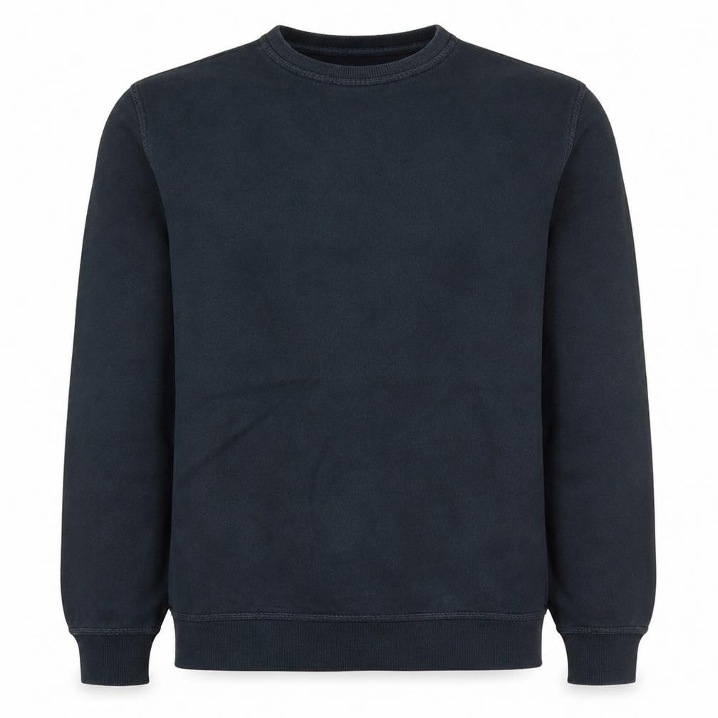 Front view of Nike Men's Black Regular Fit Crew Neck Fleece Sweatshirt M