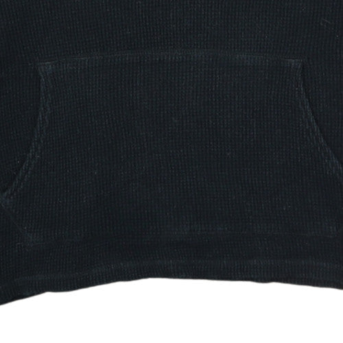Polo Ralph Lauren Men's Black Knit Cotton Pullover Hoodie Size L