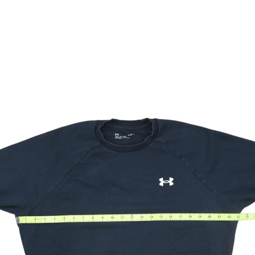 Under Armour Men's Navy Blue Loose Fit Crew Neck Sweatshirt M