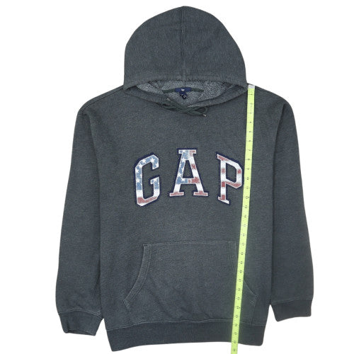 GAP Men’s Grey 2XL Pullover Hoodie with USA Logo Design