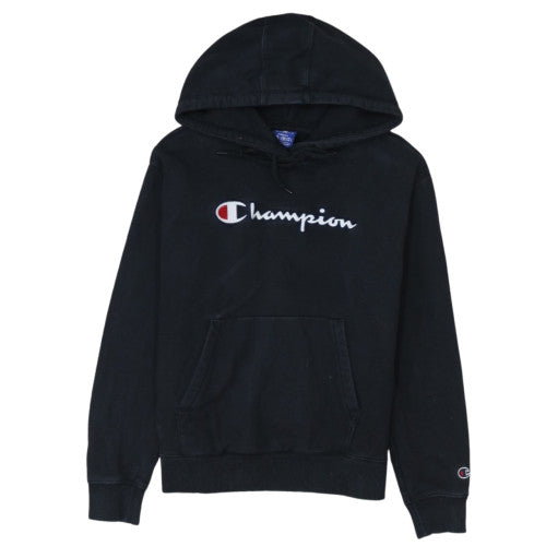 Champion Men's Black Small Pullover Hoodie Embroidered Logo