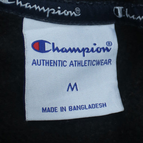 Champion Women's Black Medium Pullover Sweatshirt Logo Crew Neck