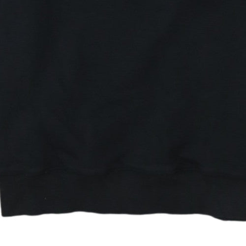 Champion Women's Black Medium Pullover Sweatshirt Logo Crew Neck