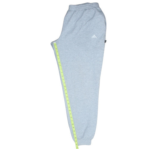 Adidas Men's Grey Fleece Jogger Sweatpants Size L Regular Fit