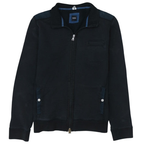 Hugo Boss Mens Black Full Zip Sweatshirt L Classic Fit