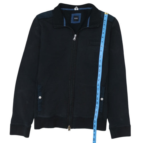 Hugo Boss Mens Black Full Zip Sweatshirt L Classic Fit