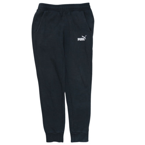 Puma Men’s Black Jogger Sweatpants Size S Regular Fit Fleece Trousers