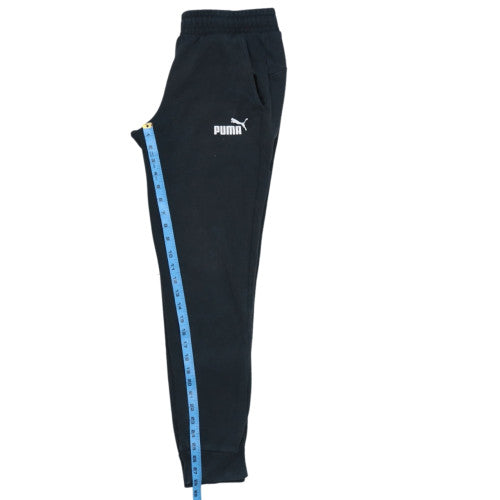 Puma Men’s Black Jogger Sweatpants Size S Regular Fit Fleece Trousers