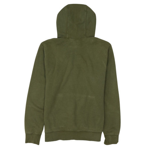 Nike Women Khaki Pullover Hoodie M Tall Cotton Blend Fleece