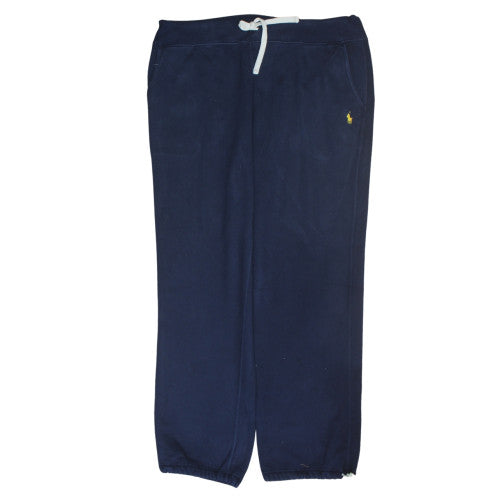 Ralph Lauren Men's Blue XL Fleece Sweatpants with Drawstring Waist